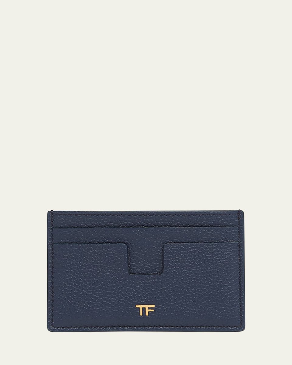 TF Card Holder in Grained Leather